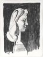 Grand Profil. Large Profile - Portrait of Francoise. 1947